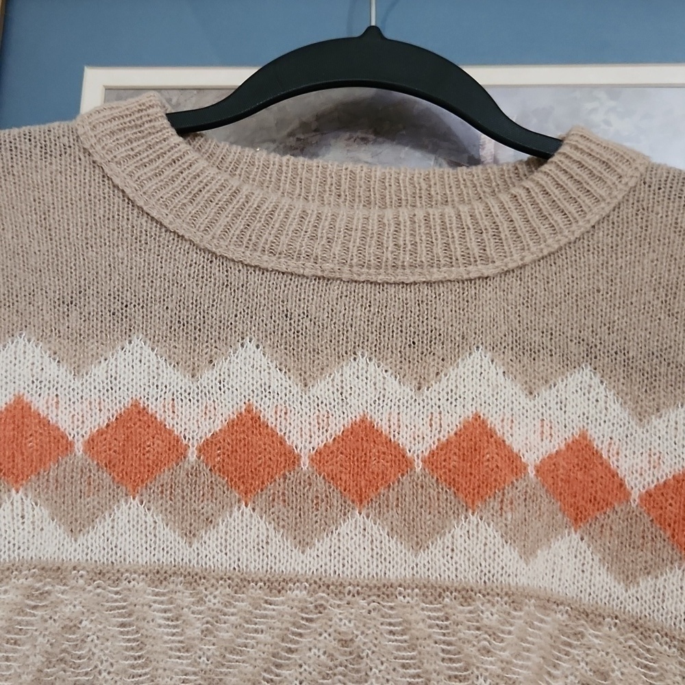 Soft Small/Medium Sweater With Baloon Sleeve Cozy Fall Winter Lagenlook - Picture 9 of 13